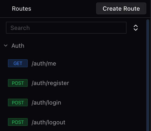 Route Navigator Interface